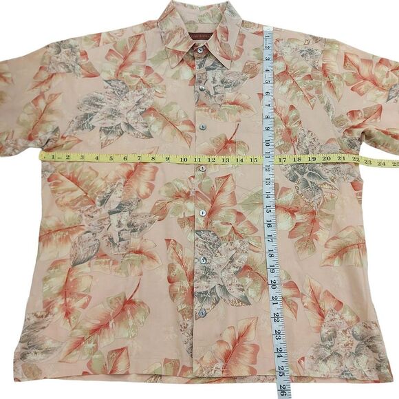 Tori Richard Hawaiian Shirt Mens Small Beige Short Sleeve 100% Cotton - Picture 8 of 11